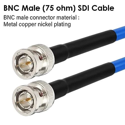 XRDS -RF 12G SDI Cable 6FT | Supports 4K/8K Video, HD-SDI, 3G/6G/12G, 75ohm BNC Male Cable for Video Security thumbnail 2