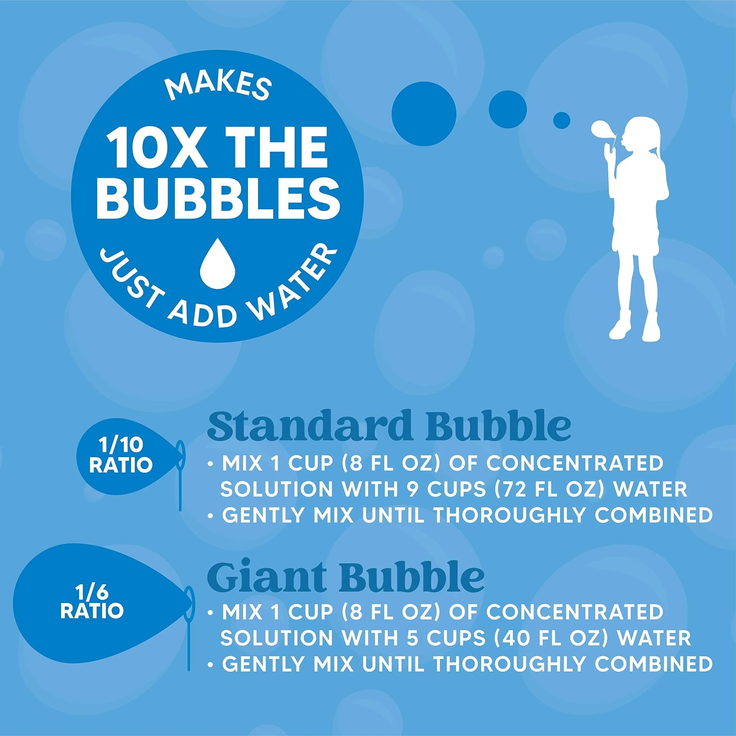 JOYIN Concentrated Bubble Solution Refill (32 OZ / 946 ml) | Makes 2.5 Gallons Regular Bubbles - view 6
