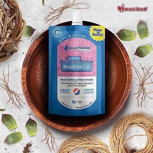 sweet-seed Butterfly Nectar 8oz | Extends Nectar Life for Butterfly Feeders thumbnail 4