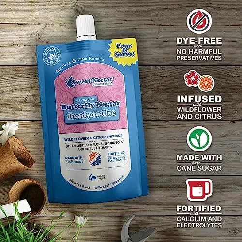 sweet-seed Butterfly Nectar 8oz | Extends Nectar Life for Butterfly Feeders thumbnail 5