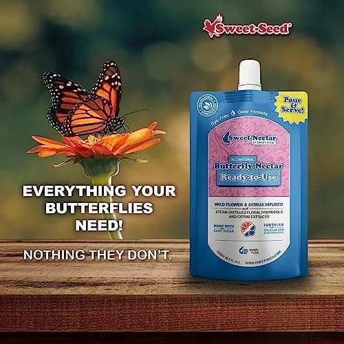sweet-seed Butterfly Nectar 8oz | Extends Nectar Life for Butterfly Feeders thumbnail 6