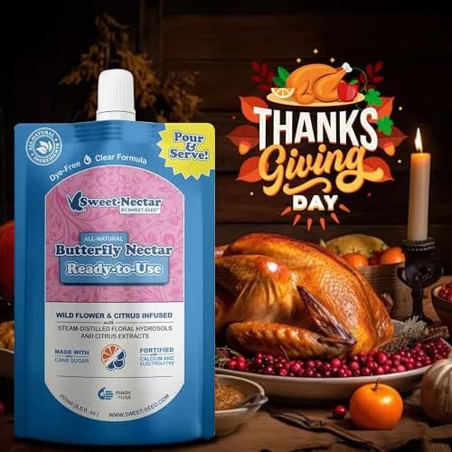sweet-seed Butterfly Nectar 8oz | Extends Nectar Life for Butterfly Feeders thumbnail 3