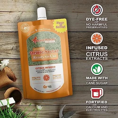 sweet-seed Oriole Nectar 250mL | Ready to Use Nectar for Oriole Feeders thumbnail 6