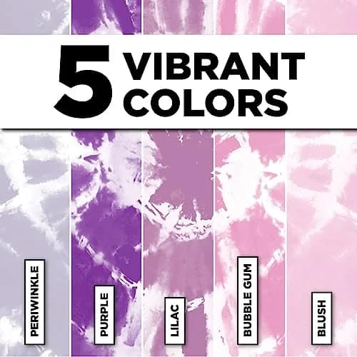 Tulip One-Step Tie-Dye Kit Tiara Pink & Purple Colors | Permanent Vibrant Fabric Dye for Cotton, Rayon, Silk (10 Bottles + 5 Refills) thumbnail 4