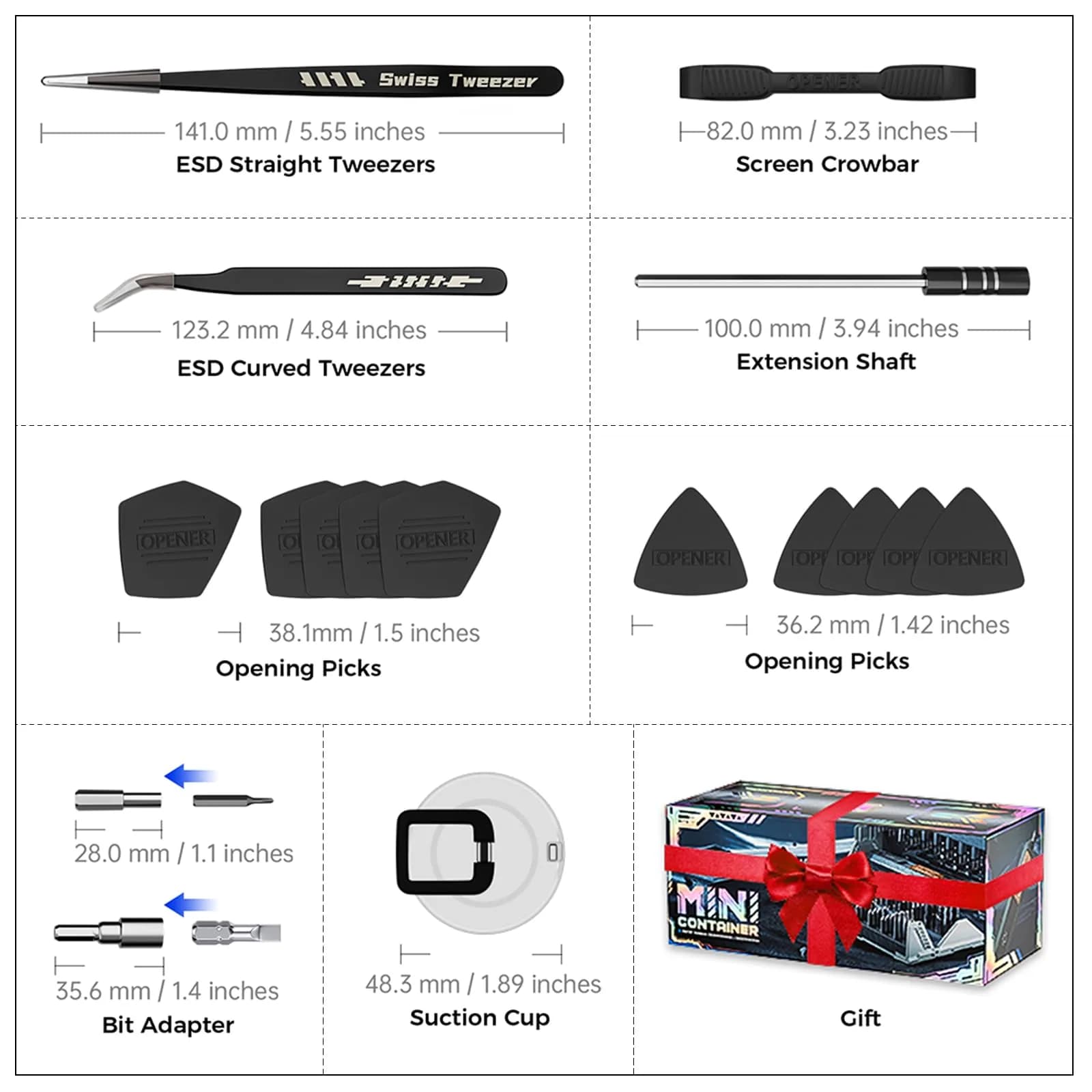 JAKEMY 180 in 1 Precision Screwdriver Set with Home Drill Bits | 0.97 kg (2.14 lb) - view 5