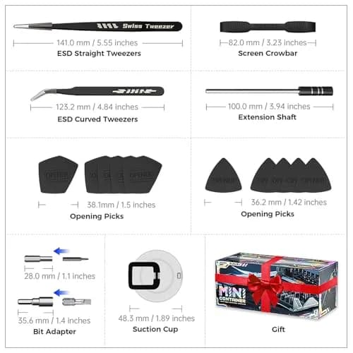 JAKEMY 180 in 1 Precision Screwdriver Set with Home Drill Bits | 0.97 kg (2.14 lb) thumbnail 5