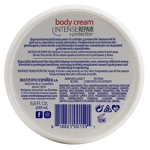 Avena Instituto Espanol Intense Repair Body Cream 6.8 Fl Oz | Soothes Sensitive Skin & Hydrates All Day thumbnail 4