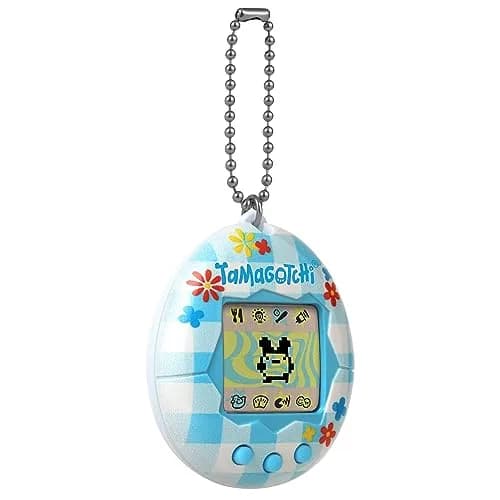 Tamagotchi Original Flower Gingham Electronic Pet | Generation 2 Programming, 1.75 x 0.75 x 2.13 inches thumbnail 4