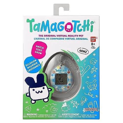Tamagotchi Original Flower Gingham Electronic Pet | Generation 2 Programming, 1.75 x 0.75 x 2.13 inches thumbnail 3