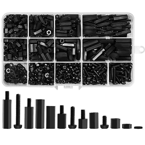 Meafeng Nylon Hex Spacer Standoffs 13 Sizes | Circuit Board Assembly Support thumbnail 1