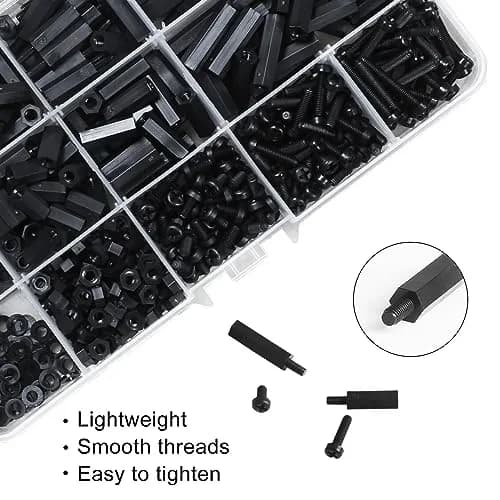 Meafeng Nylon Hex Spacer Standoffs 13 Sizes | Circuit Board Assembly Support thumbnail 5