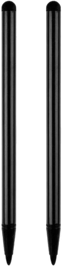 baolaili Universal Stylus Pens for Touch Screens (2-Pack, Black) | Dual Tip for Capacitive & Resistive Screens — black
