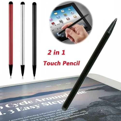baolaili Universal Stylus Pens for Touch Screens (2-Pack, Black) | Dual Tip for Capacitive & Resistive Screens thumbnail 4