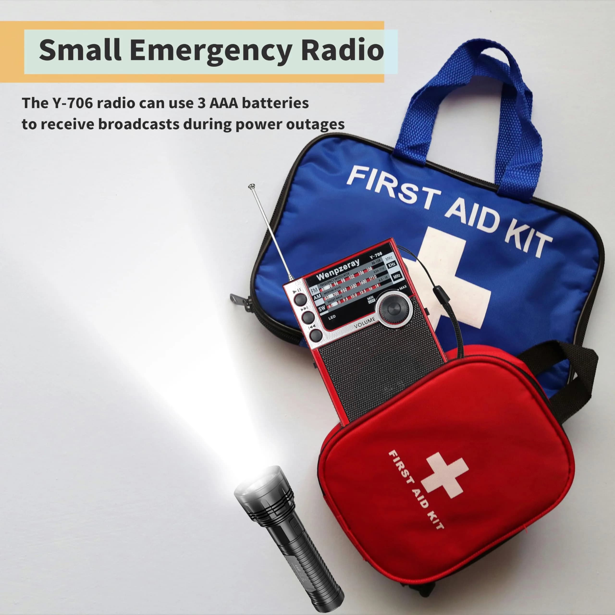 WENPZERAY Y706 Vintage AM FM SW Pocket Radio Red | Portable BT Speaker Receiver with DSP Sound - view 8