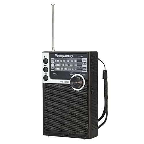 WENPZERAY Y706 Retro Pocket Radio AM FM SW | Portable Battery Powered BT Speaker Receiver thumbnail 1