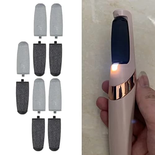 Zerone Replacement Roller Heads for Electric Foot File 10pc (Coarse & Fine) | Sandstone & ABS thumbnail 7
