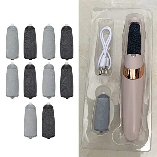 Zerone Replacement Roller Heads for Electric Foot File 10pc (Coarse & Fine) | Sandstone & ABS thumbnail 8
