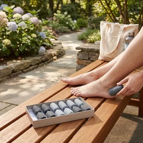 Zerone Replacement Roller Heads for Electric Foot File 10pc (Coarse & Fine) | Sandstone & ABS thumbnail 9