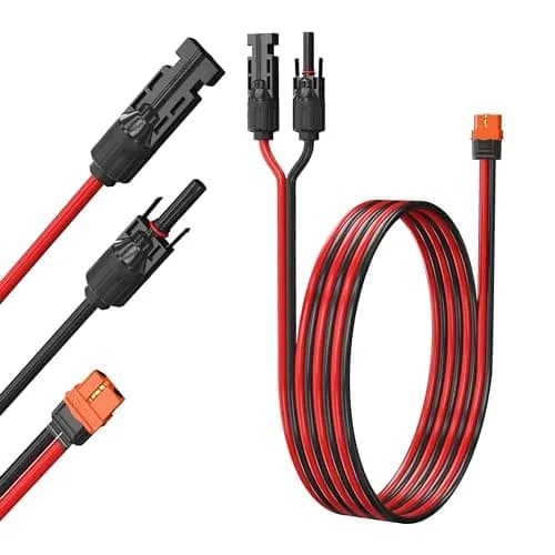 REEYINTCK XT60i 12AWG Solar Cable 1.5m (5ft) | Connects Solar Panels to EcoFlow Delta Pro thumbnail 1