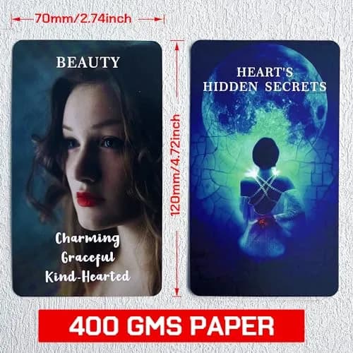 soulme Twin Flame Love Oracle Cards, Hearts Hidden Secrets Oracle Deck, 78 Cards for Beginners | Uncover True Heart Space thumbnail 4