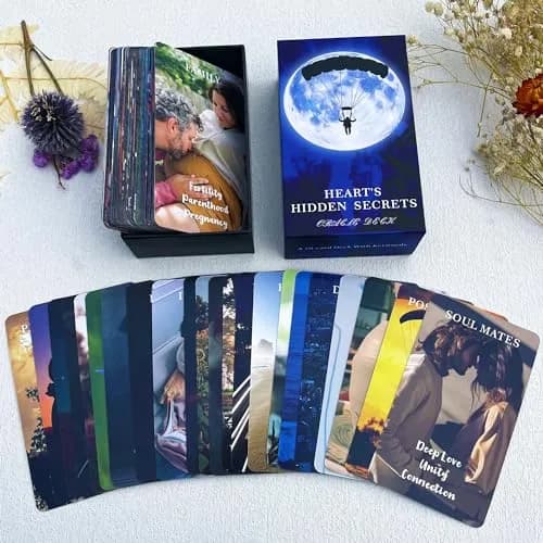 soulme Twin Flame Love Oracle Cards, Hearts Hidden Secrets Oracle Deck, 78 Cards for Beginners | Uncover True Heart Space thumbnail 9