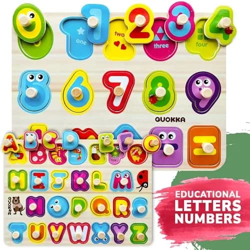 Quokka Wooden Puzzles for Toddlers 1-3 | Bright, Durable & Educational (6 Pack, Ages 2-4) thumbnail 3