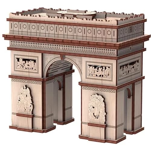 Mr. Playwood Leaning Tower of Pisa 3D Wooden STEM Model | Educational Miniature Building Toy (7.1in x 9.4in x 0.1in) thumbnail 1