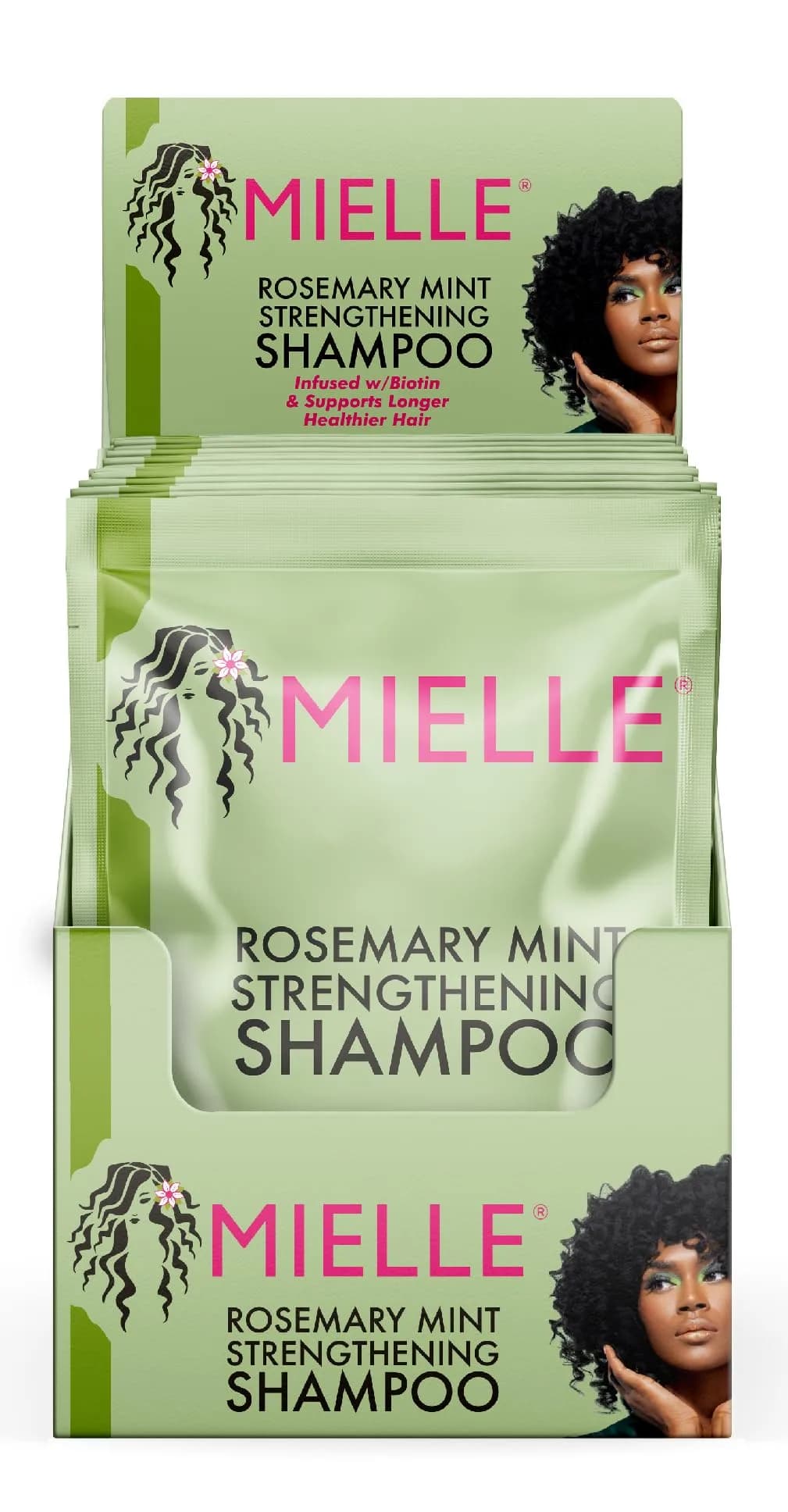 Mielle Rosemary Mint Strengthening Shampoo 1.75 Fl Oz Pack of 3 | Biotin-Infused Hair Care