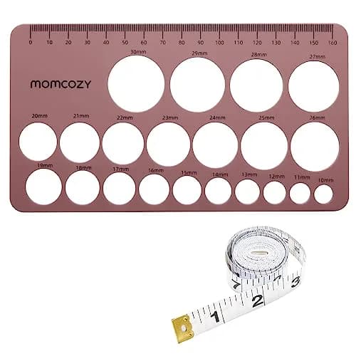 Momcozy Nipple Ruler for Flange Sizing, Silicone Measurement Tool 10-30mm | Essential for Breast Pump Fitting thumbnail 1