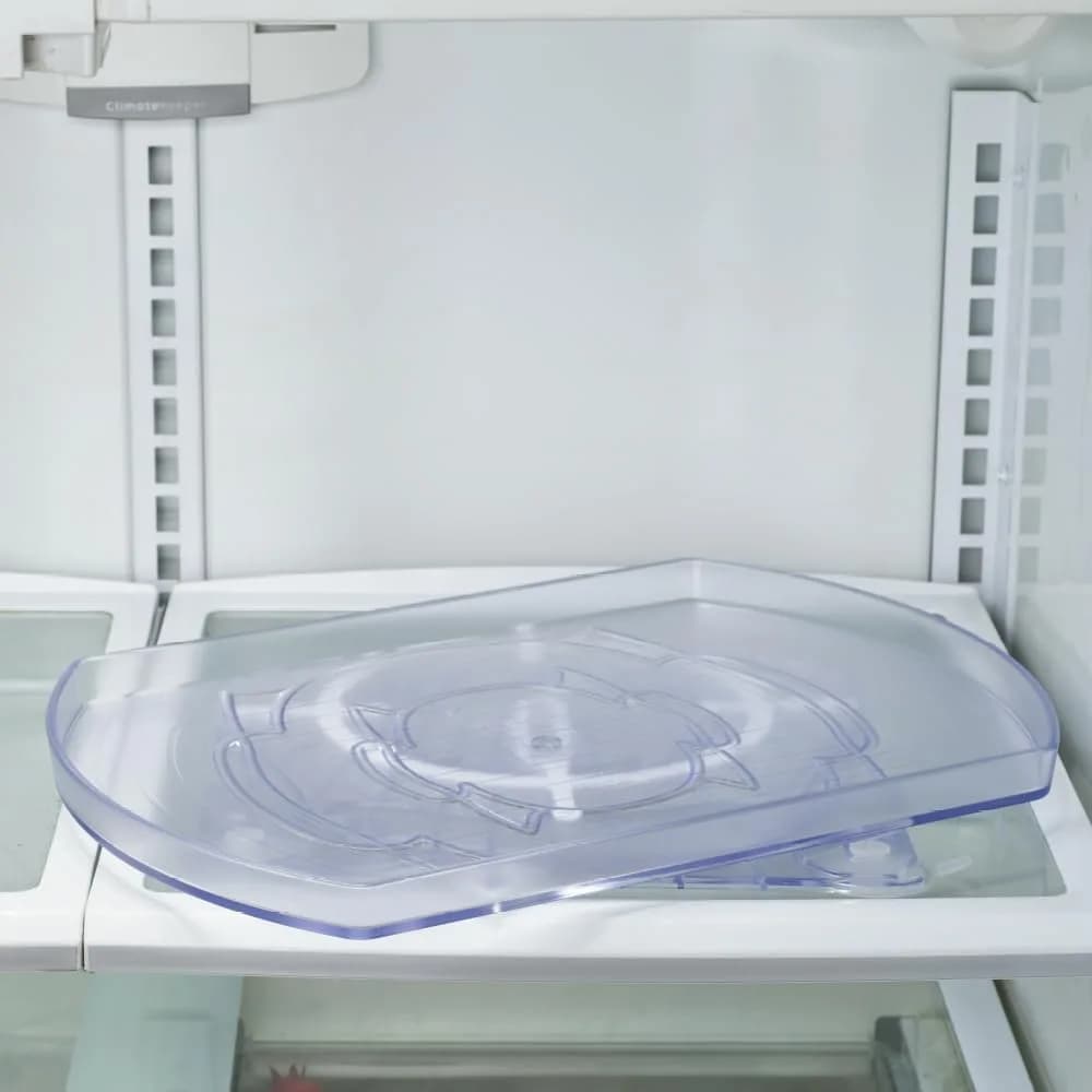 Ontel Smart Spin Rotating Organizer 28.5cm (11.22in) | Clear Acrylic Turntable for Kitchen, Fridge, Pantry - view 2