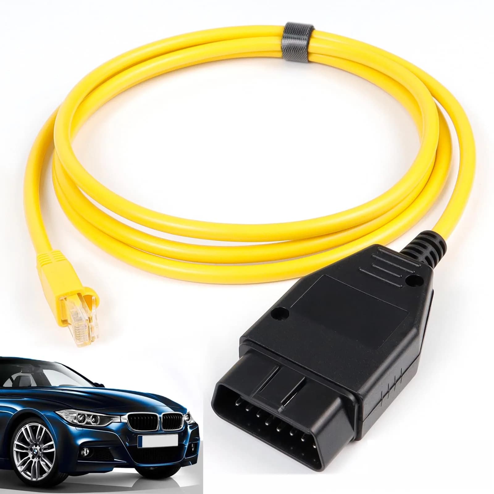 AUTOXBERT Enet OBD2 RJ45 Ethernet Cable for BMW F Series | 6.6ft/2M Diagnostic Interface