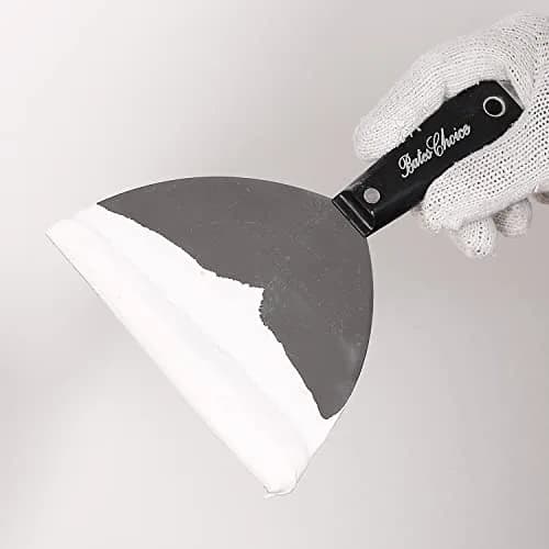 Bates Choice 6-Inch Flexible Putty Knife | Carbon Steel Metal Scraper for Drywall Spackle & Paint thumbnail 9