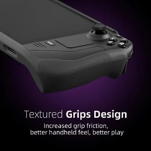 SAVAGE RAVEN Skull & Co. GripCase SD for Steam Deck: Coyote Gray | Soft Protective Case with Textured Grips & Stand thumbnail 3