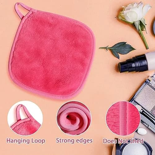 Natwag Makeup Remover Cloths 6" x 6" (15cm x 15cm) — 12 Pack | Gentle Microfiber Face Washcloths thumbnail 4