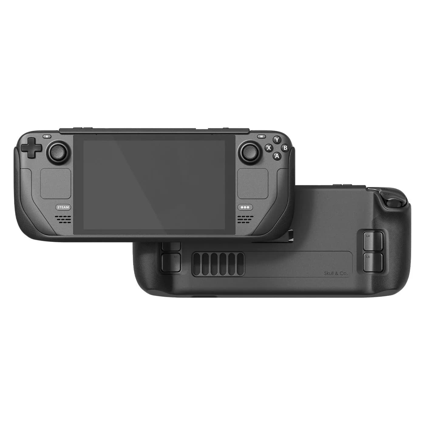 SAVAGE RAVEN GripCase SD for Steam Deck: Soft Protective Case with Textured Grips & Stand, Black (130g) — Black