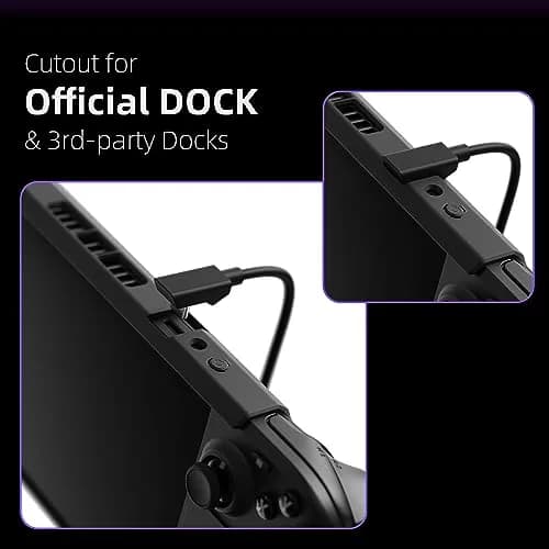 SAVAGE RAVEN GripCase SD for Steam Deck: Soft Protective Case with Textured Grips & Stand, Black (130g) thumbnail 5
