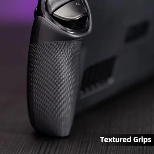SAVAGE RAVEN GripCase SD for Steam Deck: Soft Protective Case with Textured Grips & Stand, Black (130g) thumbnail 8