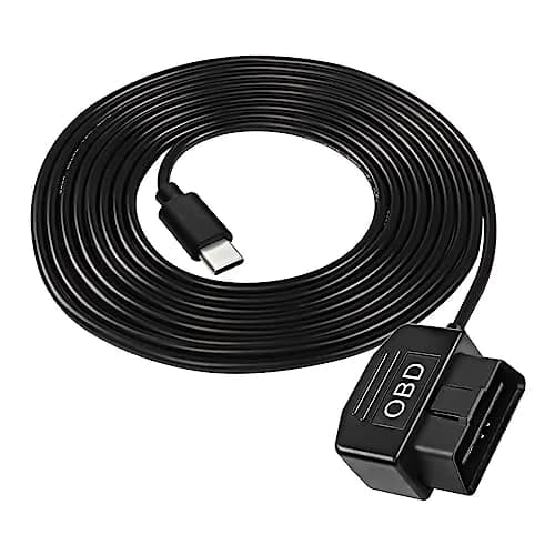 XMSJSIY OBD Power Cable for Dash Camera Type C OBD2 Power Adapter Hardwire | 3.5m, 5V/3A, Low-Voltage Protection thumbnail 1
