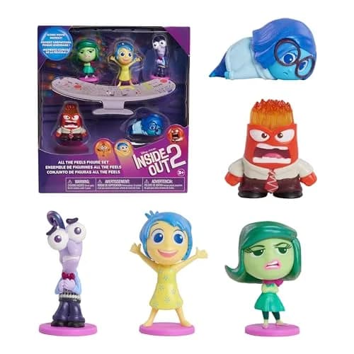 Just Play Disney and Pixar Inside Out 2 All the Feels Figure Set | 5 Mini Characters for Kids 3+ thumbnail 1