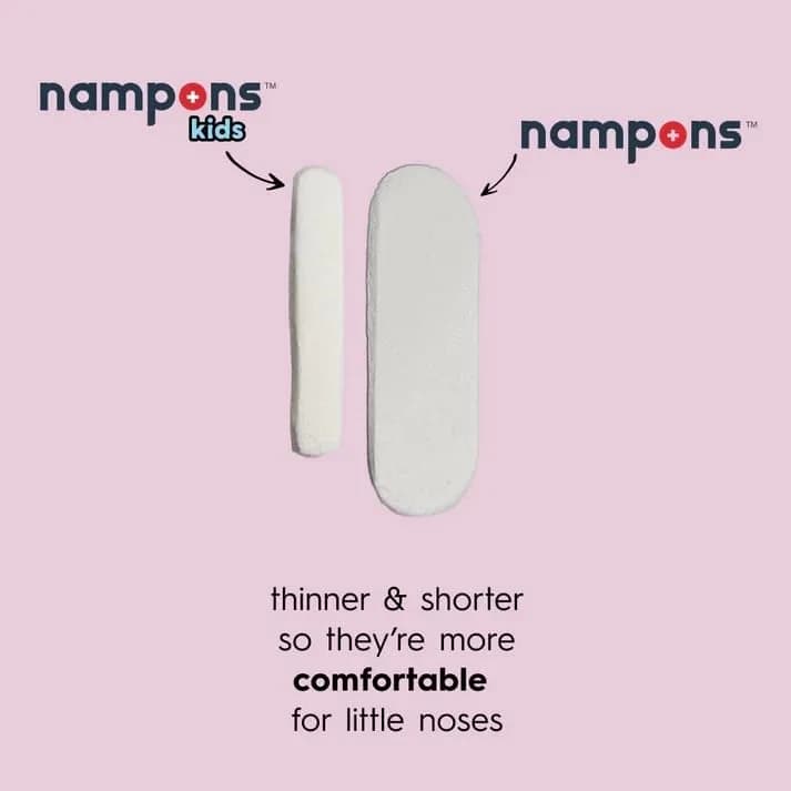 Nampons Kids Nosebleed Stoppers 12 Pack | Pediatrician Approved, Safe & Pain-Free thumbnail 1