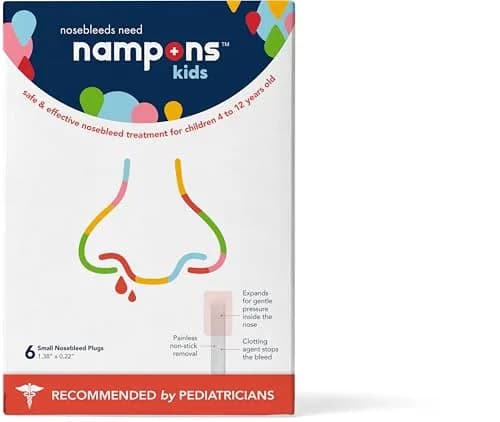 Nampons Kids Nosebleed Stoppers 6 Pack | Pediatrician Approved, Safe & Pain-Free thumbnail 1
