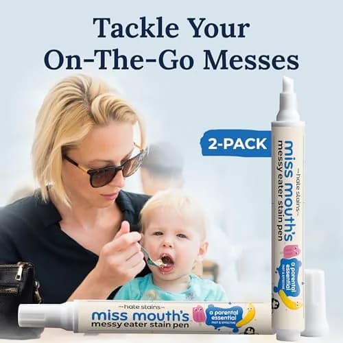 Miss Mouth's Messy Eater Stain Remover Pen, 2 Fl Oz | Fast & Safe for Kids & Pets thumbnail 2