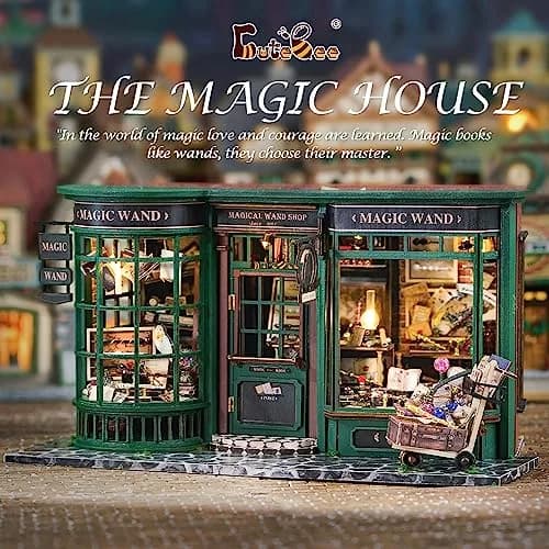CUTEBEE DIY Miniature Dollhouse Kit | Wooden House Model for Teens & Adults, Creative Room Decor, Gift Idea (One Size) thumbnail 3
