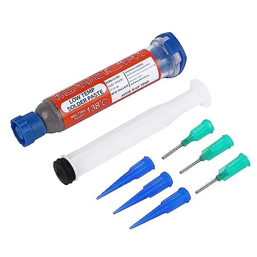 wonderway Sn42/Bi58 T5 Lead Free Solder Paste No Clean, 138℃ Melting Point (20g Net Paste) | For Electronics & Appliances thumbnail 1