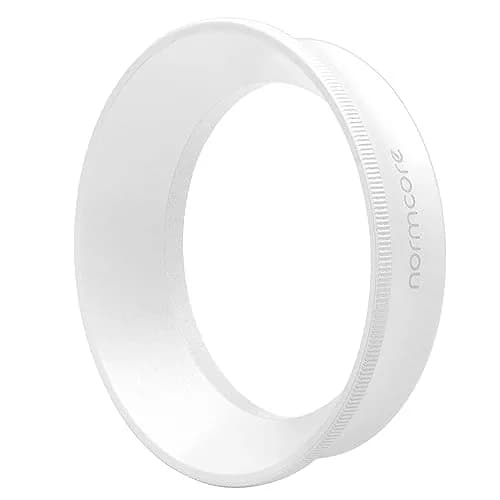 Normcore 54mm Magnetic Dosing Funnel V2 - Espresso Dosing Ring - 18mm Anodized Aluminum with 8 Neodymium Compatible with Fits 54mm Breville Sage Portafilter - Non-stick coating White | Secure fit, lightweight, durable thumbnail 4