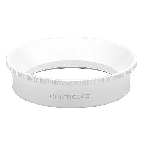 Normcore 54mm Magnetic Dosing Funnel V2 - Espresso Dosing Ring - 18mm Anodized Aluminum with 8 Neodymium Compatible with Fits 54mm Breville Sage Portafilter - Non-stick coating White | Secure fit, lightweight, durable thumbnail 2
