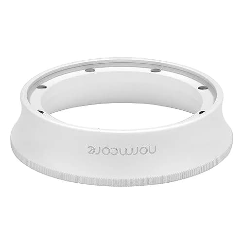 Normcore 54mm Magnetic Dosing Funnel V2 - Espresso Dosing Ring - 18mm Anodized Aluminum with 8 Neodymium Compatible with Fits 54mm Breville Sage Portafilter - Non-stick coating White | Secure fit, lightweight, durable thumbnail 3