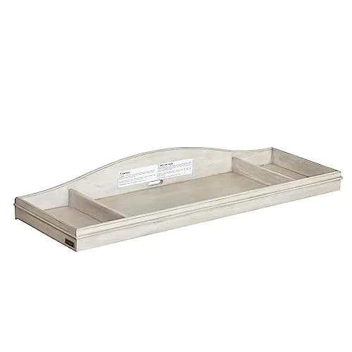Kingsley Charleston Changing Topper Weathered White | Nursery Safe, Fits Most Dresser Tops (70-120 chars) thumbnail 1