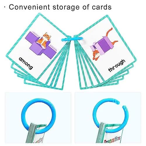 Lachilly Prepositions Flashcards 10 Cards (8 X 11 cm) | Kindergarten Vocabulary Building thumbnail 6