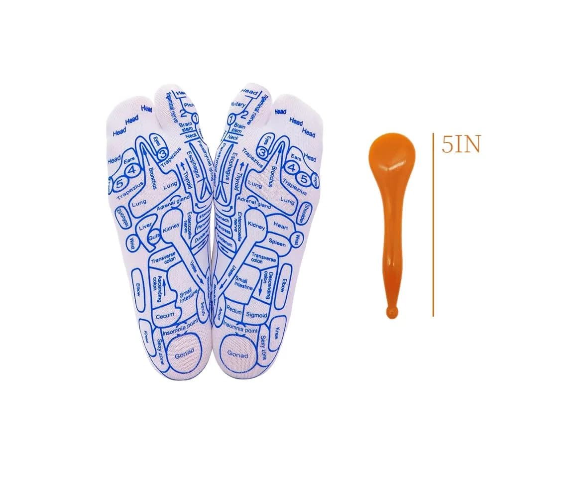 Broman Reflexology Socks for Foot Massage, Women's Size (1 Pair) | Acupressure & Gua Sha Tool Set - view 6
